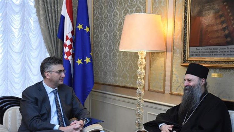 Predsjednik Vlade primio mitropolita zagrebačko-ljubljanskog Porfirija Perića